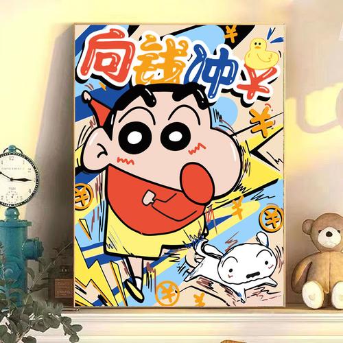数字油画DIY 亲手绘制动漫风情，点亮中式家居的艺术角落